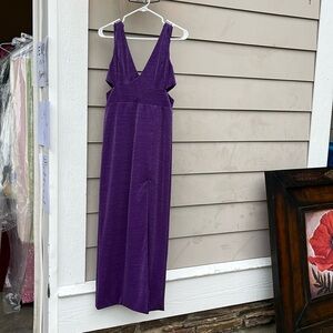 purple shimmery dress